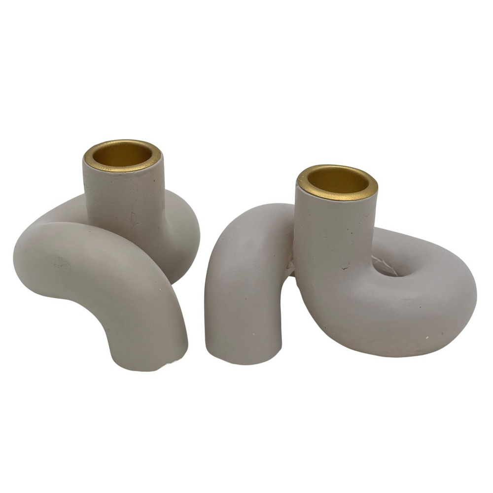 Project 62 Abstract Knot Candle Holders Set Minimalist Modern Japandi Art Decor
